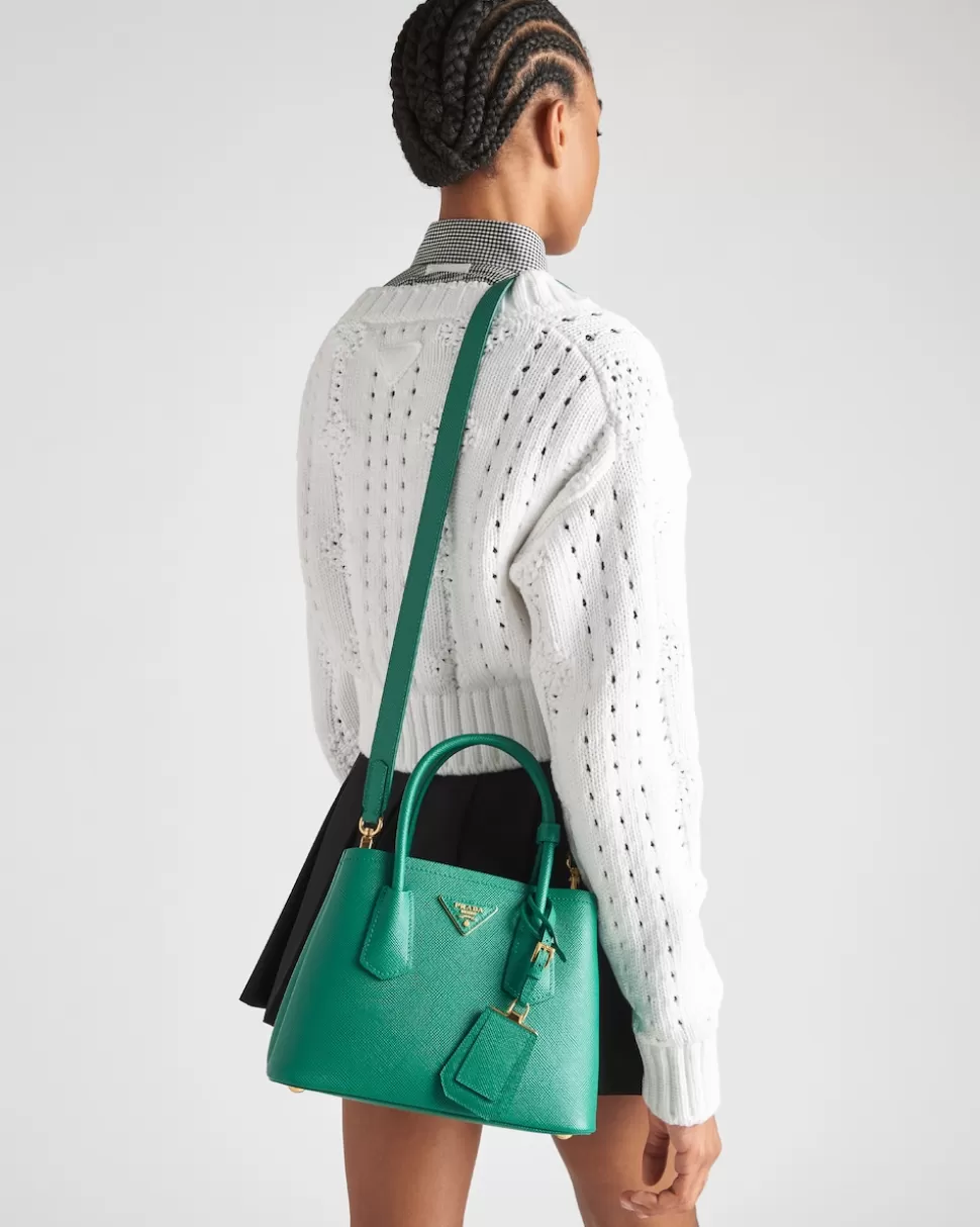 Prada Minibolso Double De Piel Saffiano^Mujer MINIBOLSOS | MINIBOLSOS