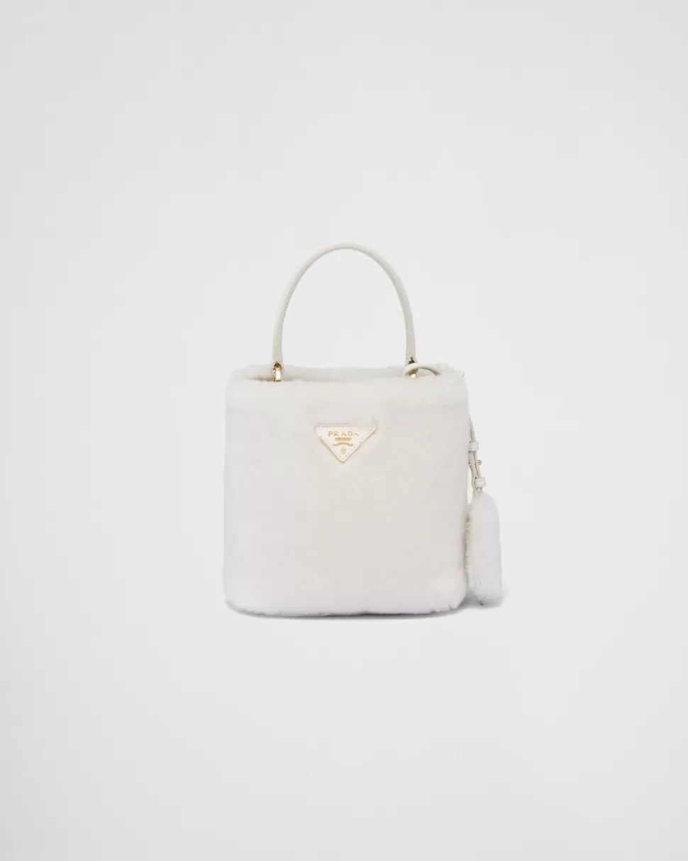 Prada Minibolso Panier De Borreguillo^Mujer MINIBOLSOS | MINIBOLSOS