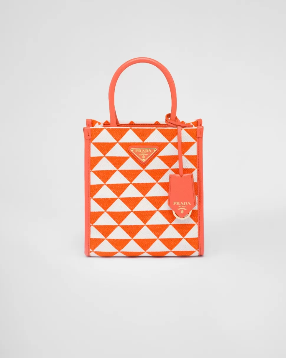 Prada Minibolso Symbole De Tela Bordada^Mujer MINIBOLSOS | MINIBOLSOS