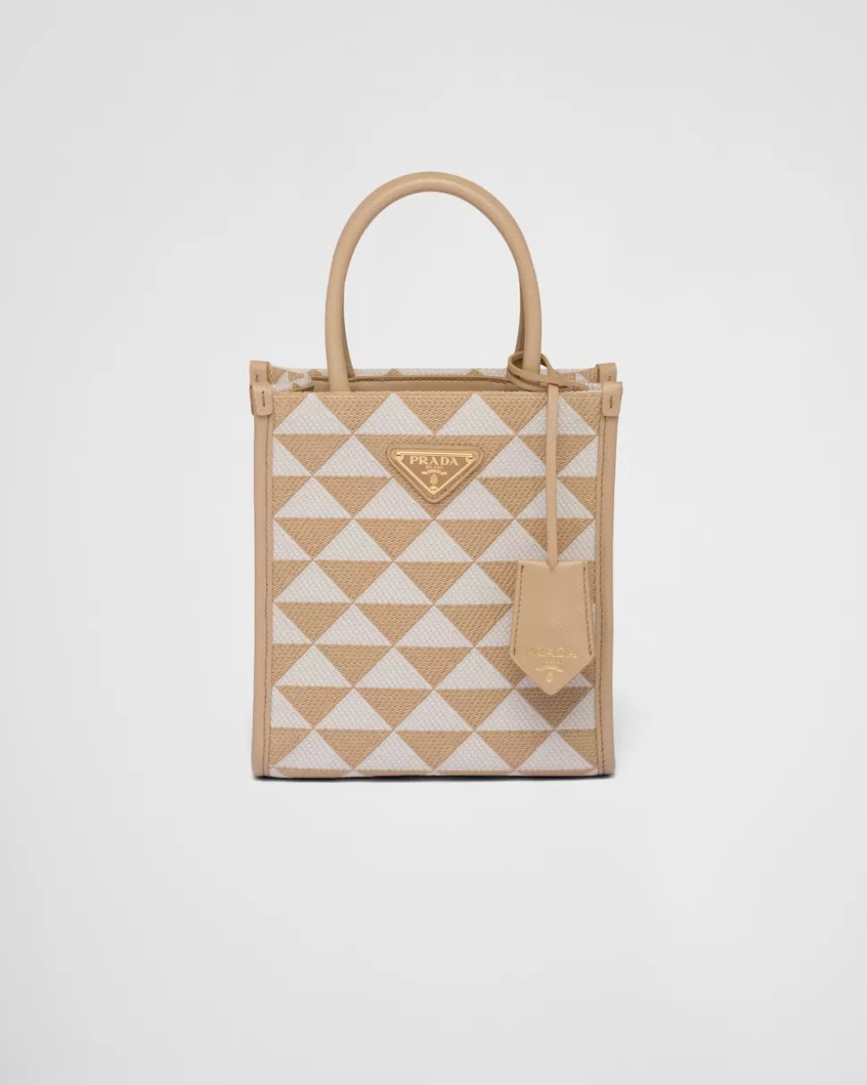 Prada Minibolso Symbole De Tela Bordada^Mujer MINIBOLSOS | MINIBOLSOS