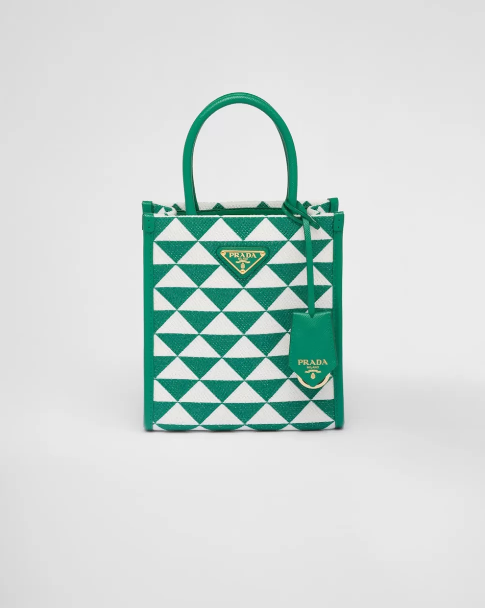 Prada Minibolso Symbole De Tela Bordada^Mujer MINIBOLSOS | MINIBOLSOS