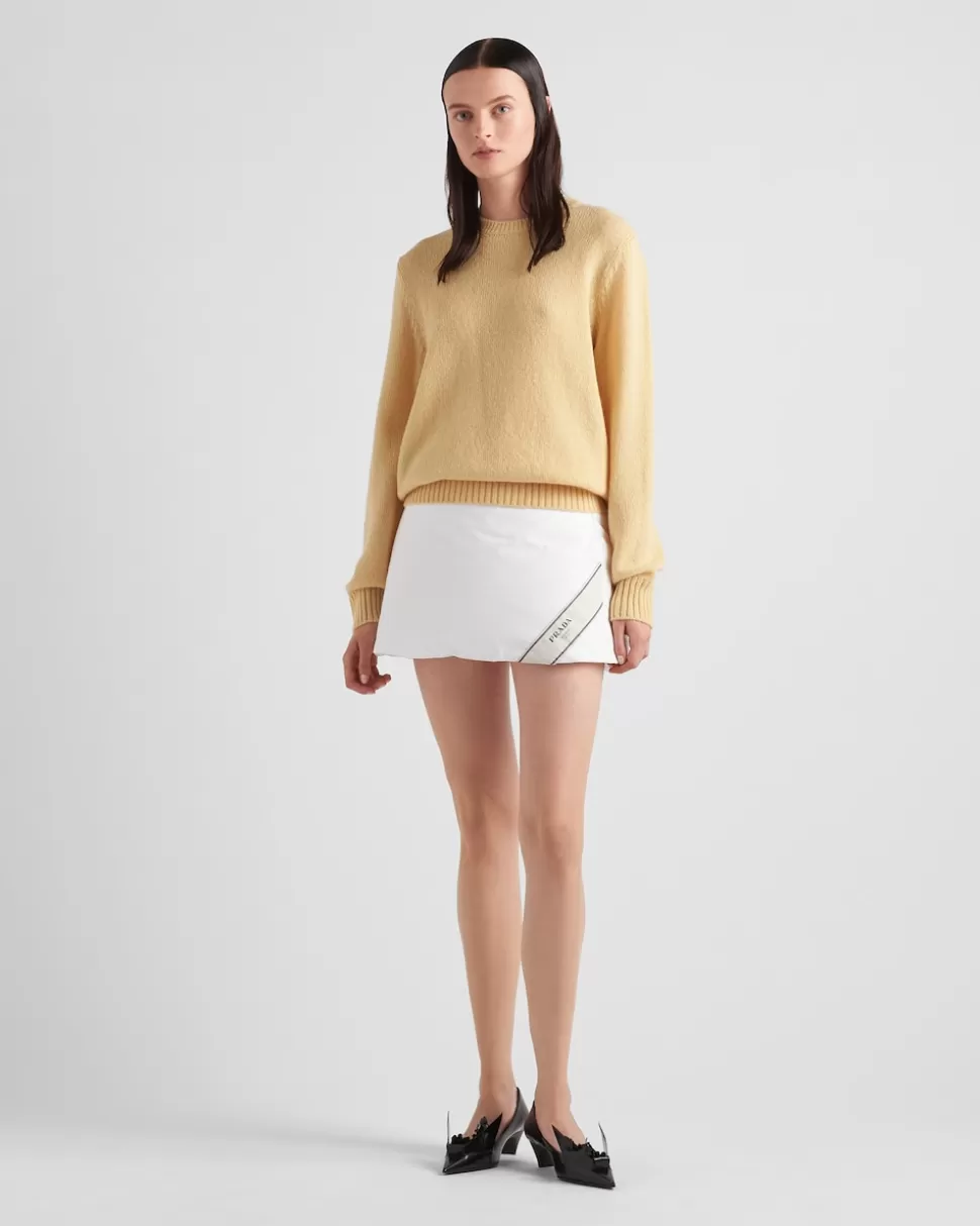 Prada Minifalda De Algodón Acolchada^Mujer FALDAS
