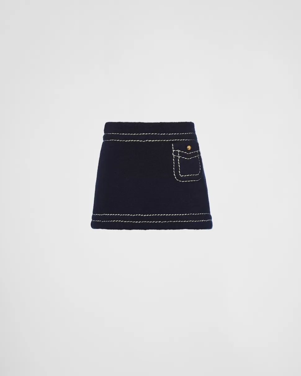 Prada Minifalda De Cachemir^Mujer TEJIDOS DE PUNTO