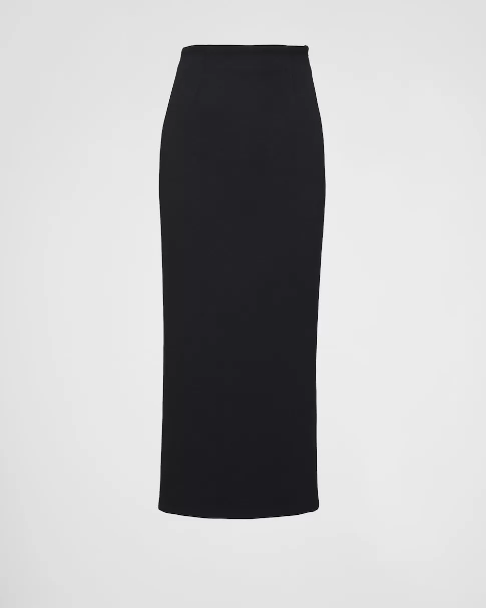 Prada Minifalda De Natté Elástico^Mujer FALDAS