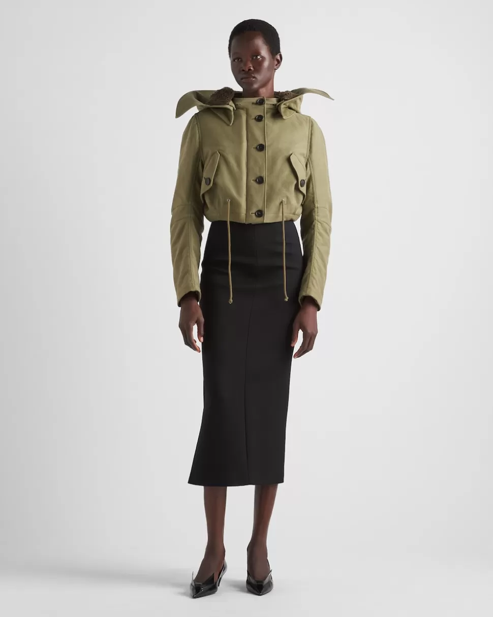 Prada Minifalda De Natté Elástico^Mujer FALDAS