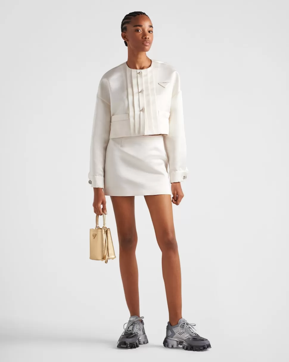 Prada Minifalda De Tejido Doble De Satén^Mujer FALDAS