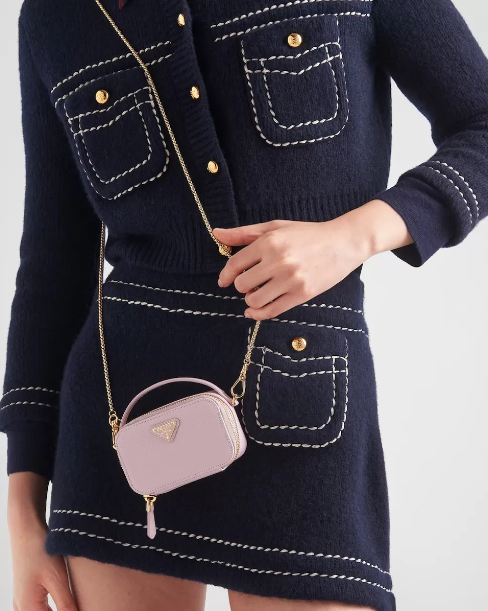 Prada Minipouch De Piel Saffiano^Mujer MINIBOLSOS | MINIBOLSOS