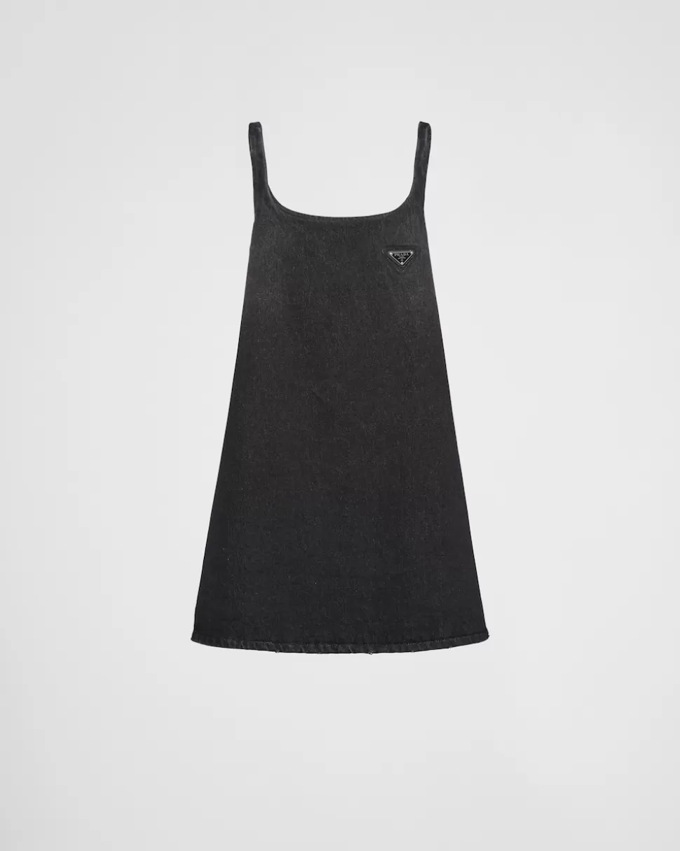 Prada Minivestido De Tejido Vaquero^Mujer TEJIDO VAQUERO