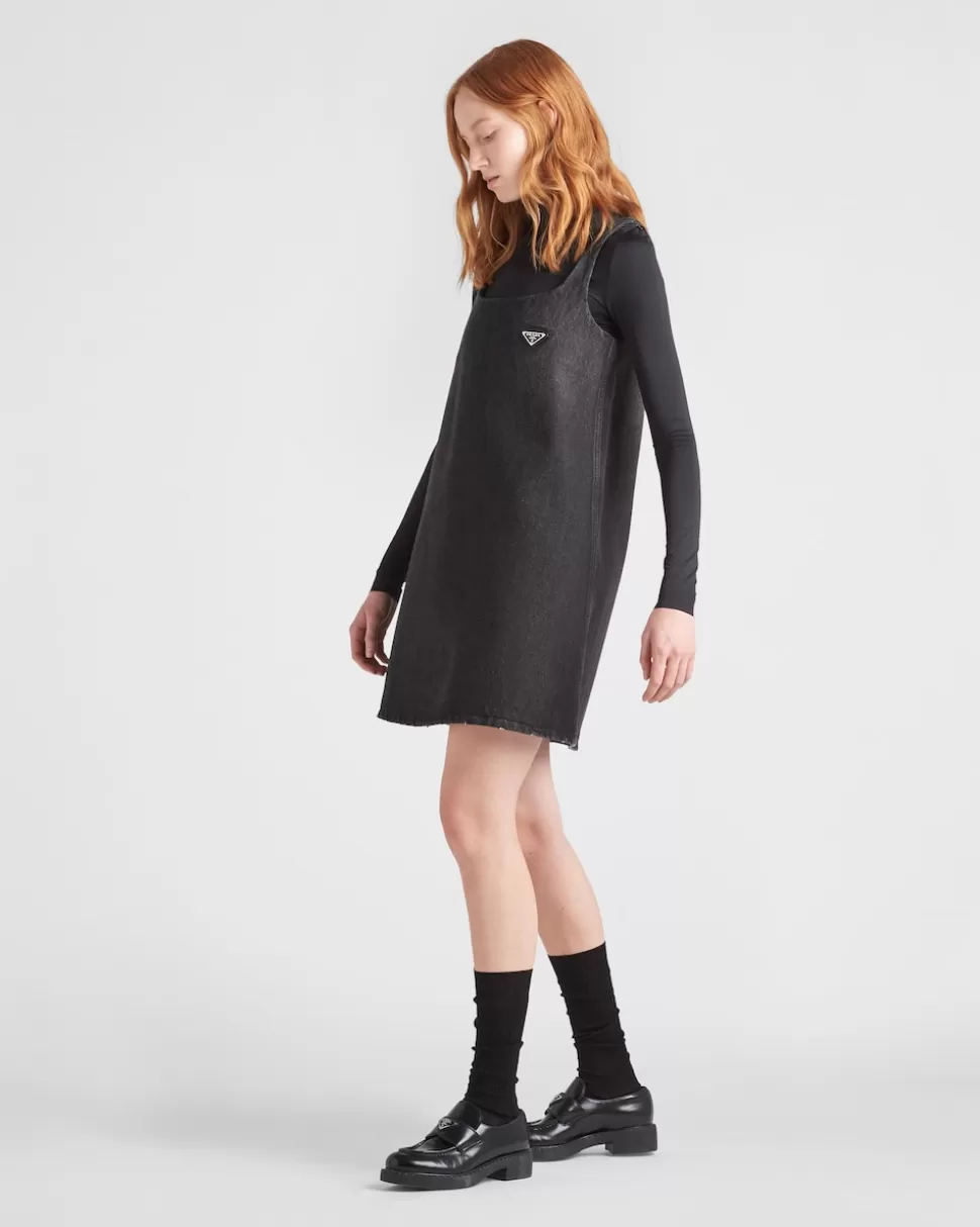 Prada Minivestido De Tejido Vaquero^Mujer TEJIDO VAQUERO