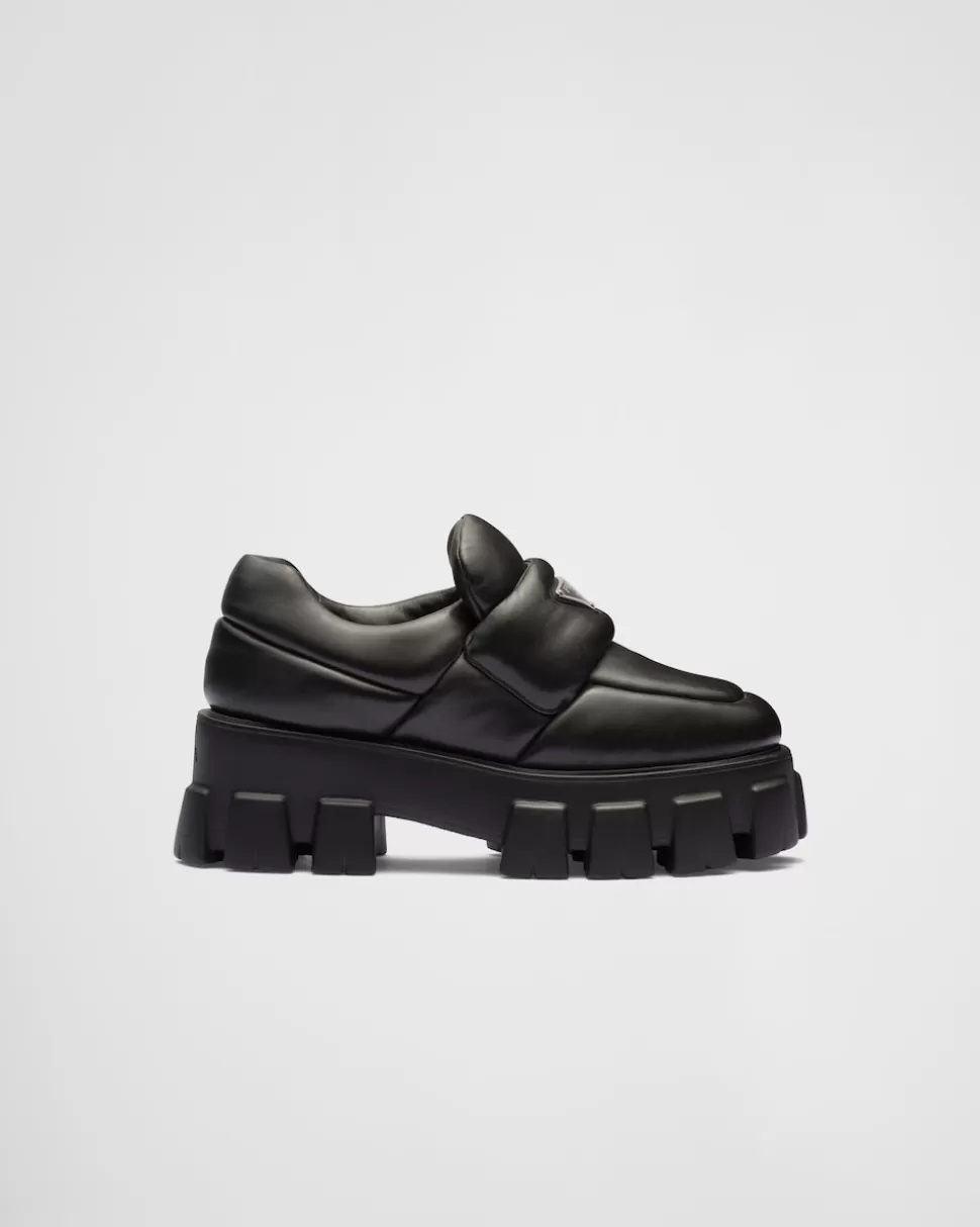 Prada Mocasines De Napa Acolchada Suave^Mujer MOCASINES