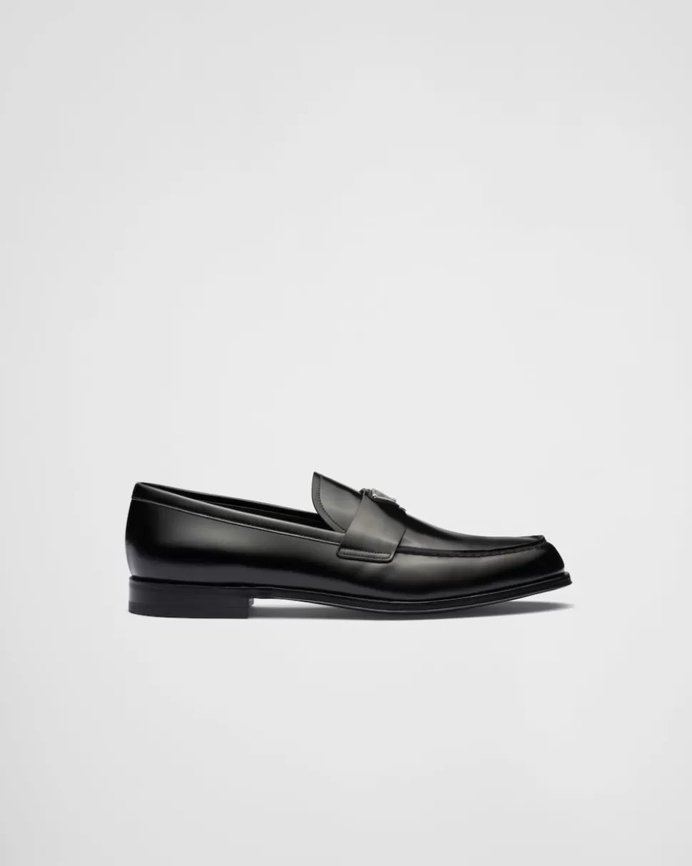 Prada Mocasines De Piel Cepillada^Hombre MOCASINES