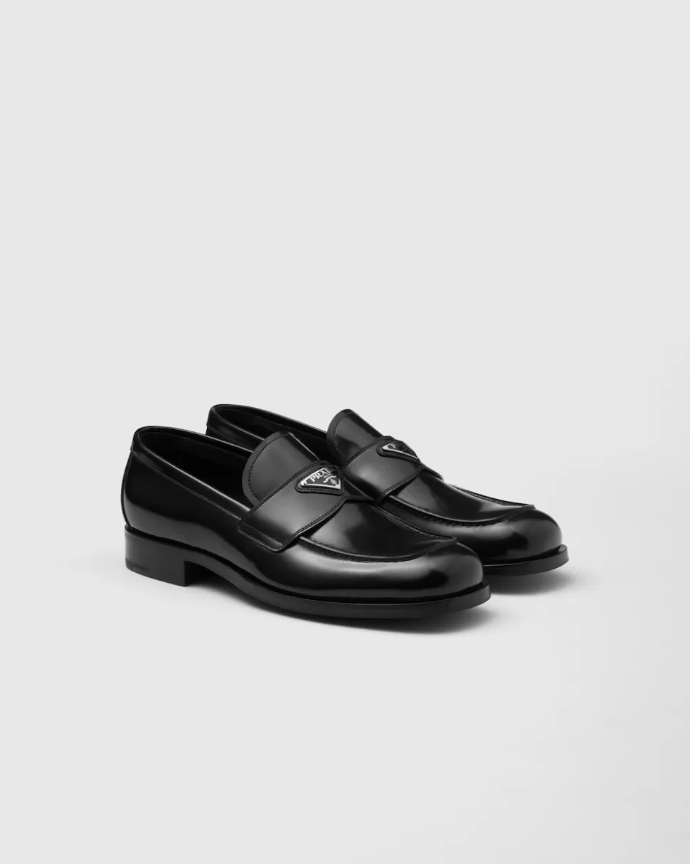 Prada Mocasines De Piel Cepillada^Hombre MOCASINES