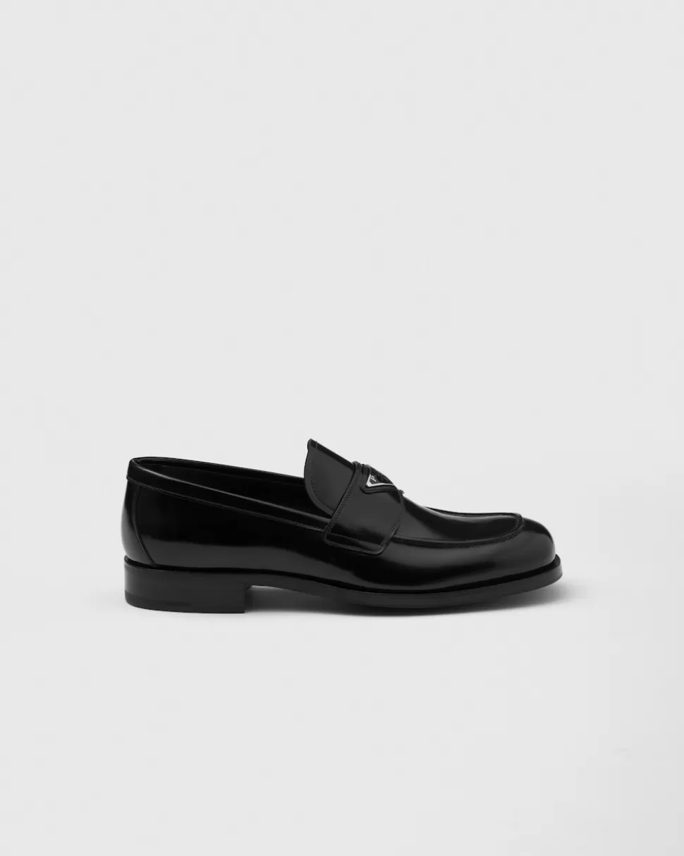 Prada Mocasines De Piel Cepillada^Hombre MOCASINES