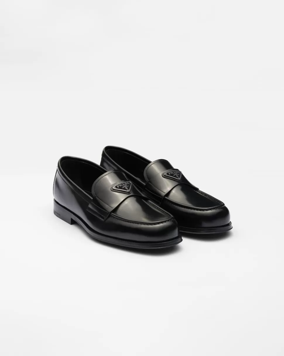 Prada Mocasines De Piel Cepillada^Hombre MOCASINES