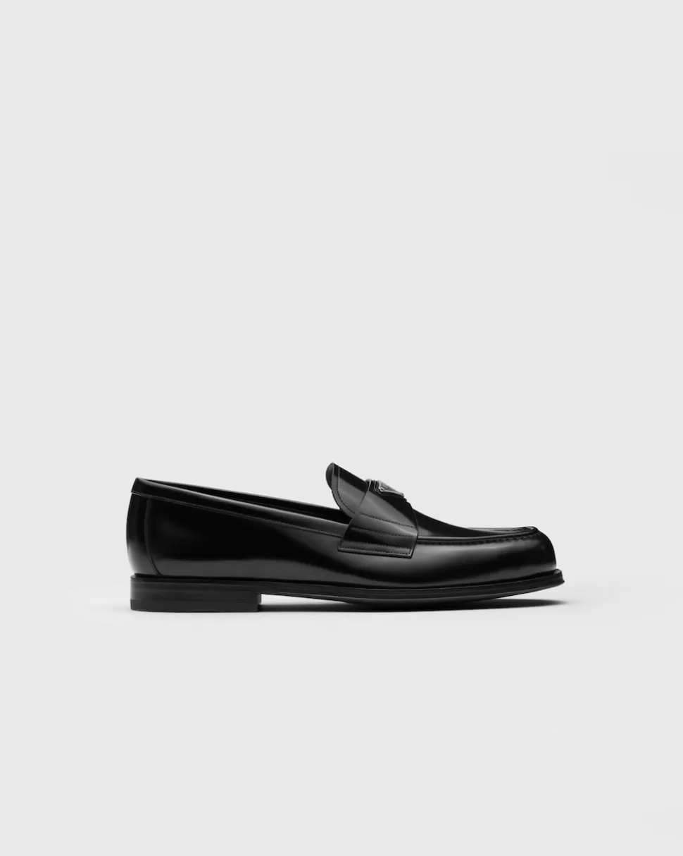 Prada Mocasines De Piel Cepillada^Hombre MOCASINES