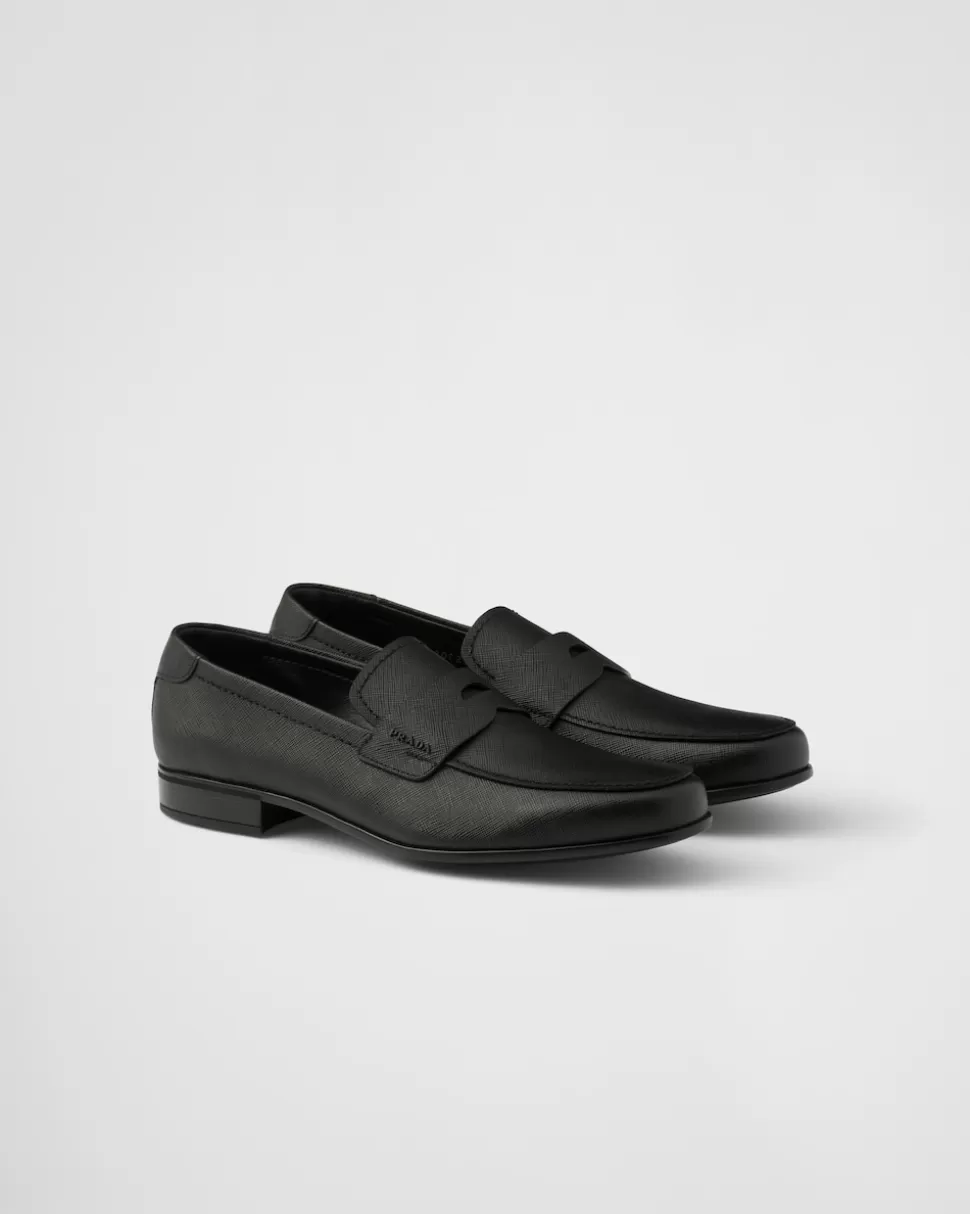 Prada Mocasines De Piel Saffiano^Hombre MOCASINES