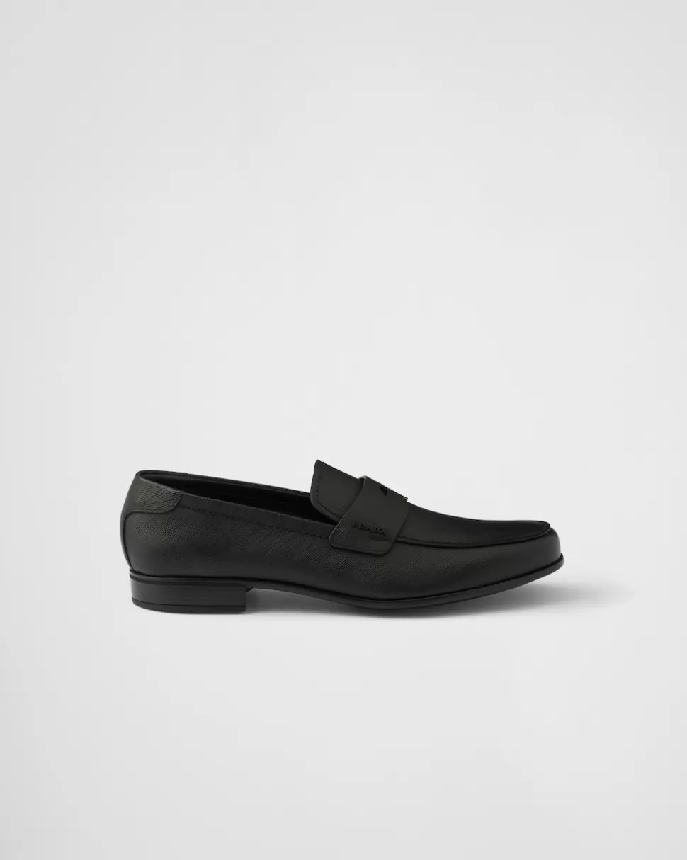 Prada Mocasines De Piel Saffiano^Hombre MOCASINES