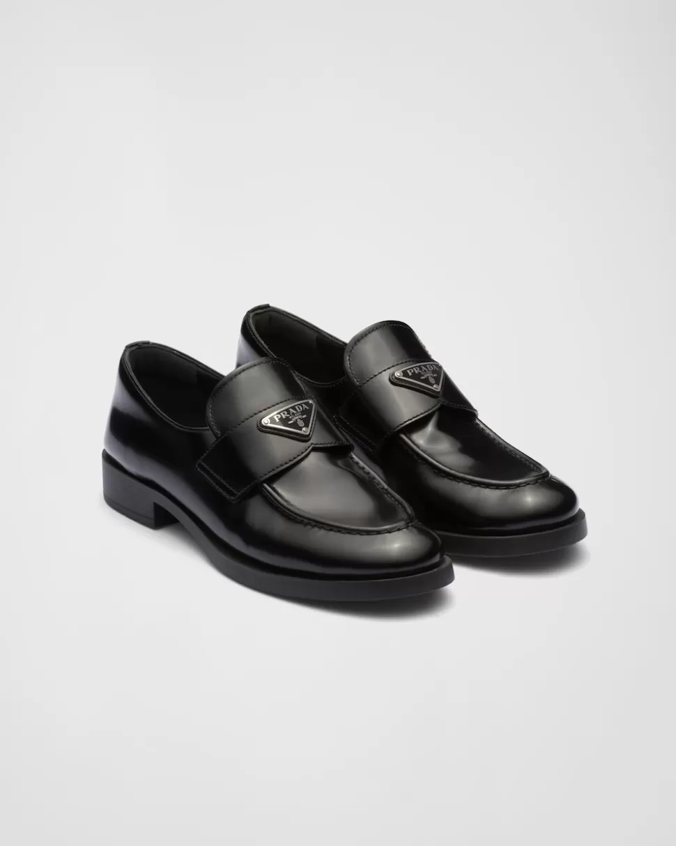 Prada Mocasines En Piel Cepillada^Mujer MOCASINES
