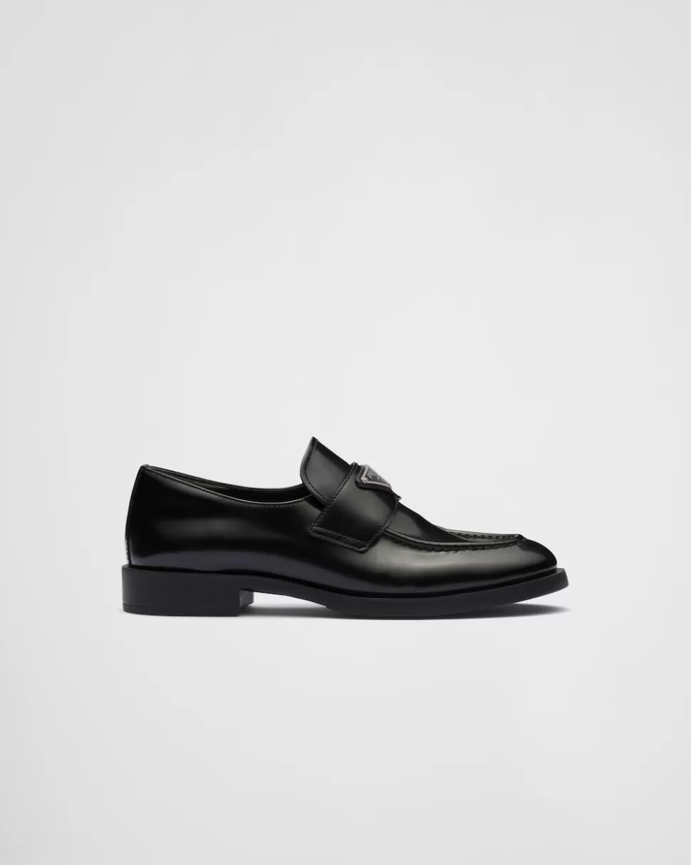 Prada Mocasines En Piel Cepillada^Mujer MOCASINES