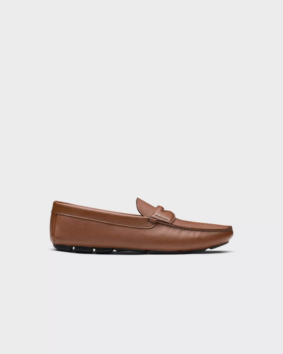 Prada Mocasines En Piel Saffiano^Hombre MOCASINES