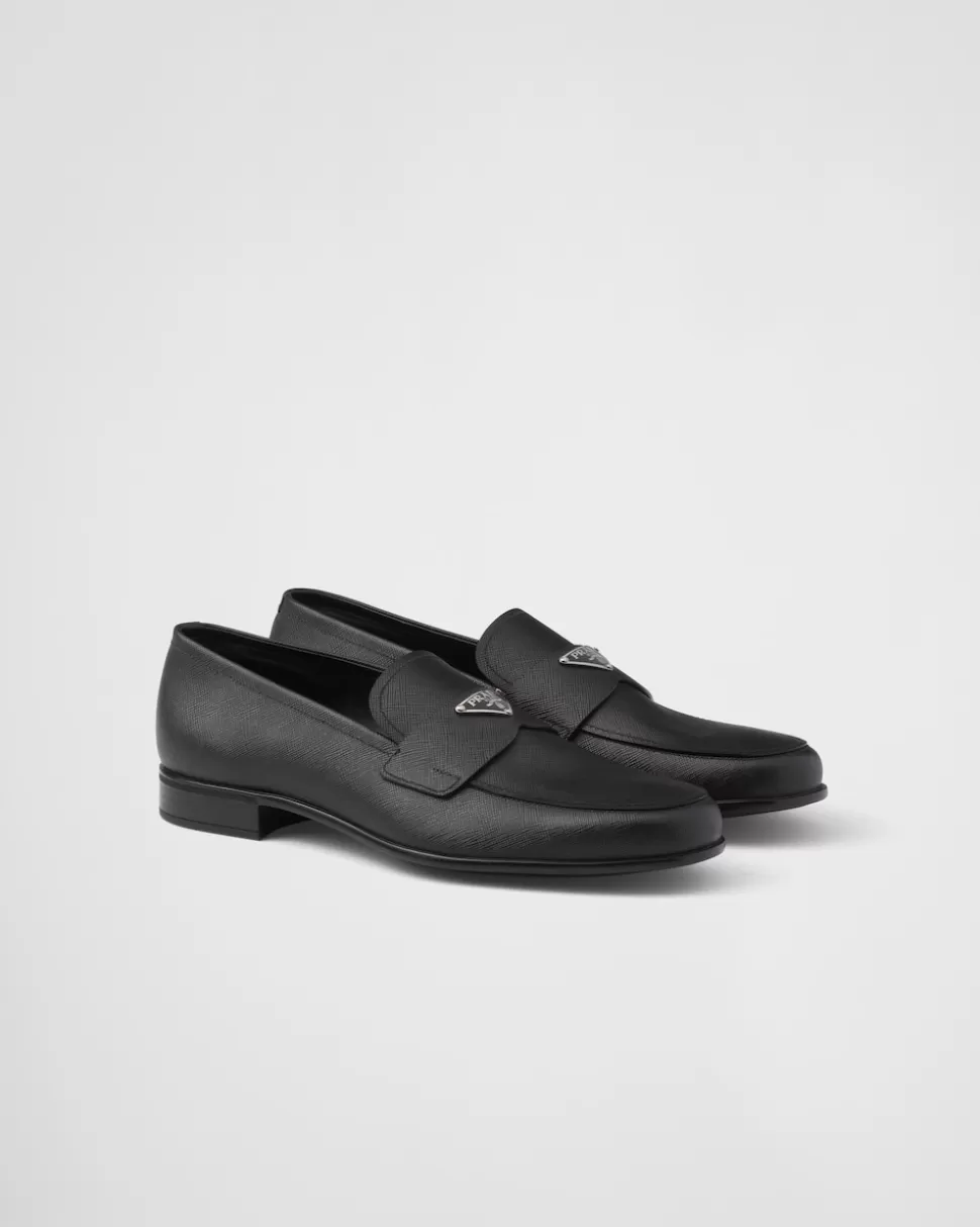 Prada Mocasines En Piel Saffiano^Hombre MOCASINES