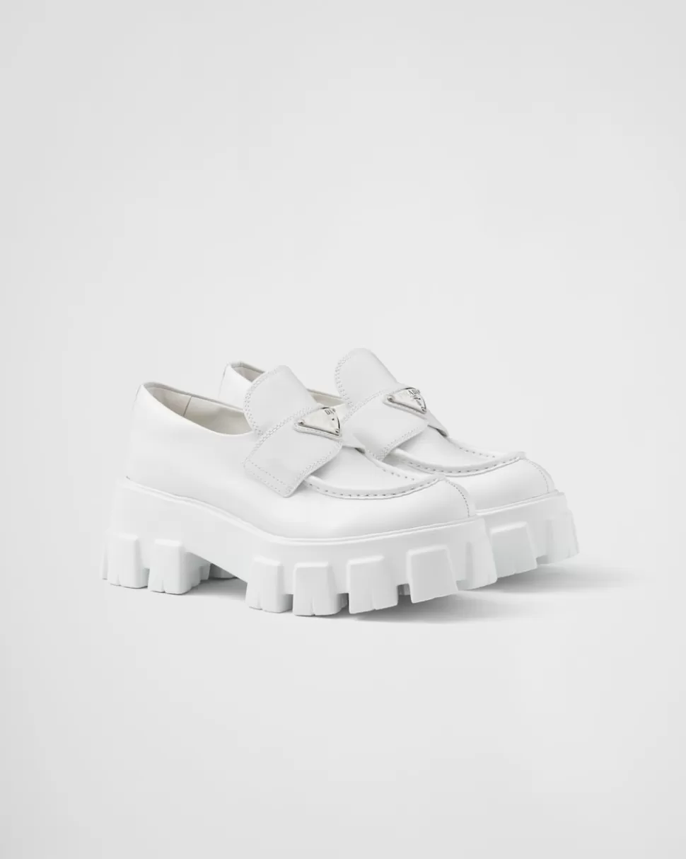 Prada Mocasines Monolith De Piel Cepillada^Mujer MOCASINES