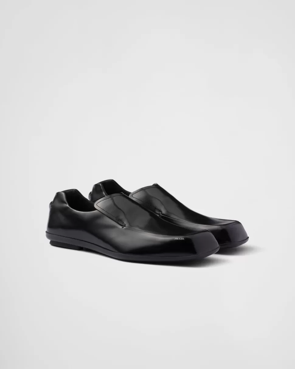 Prada Mocasines Razor De Piel Cepillada^Hombre MOCASINES
