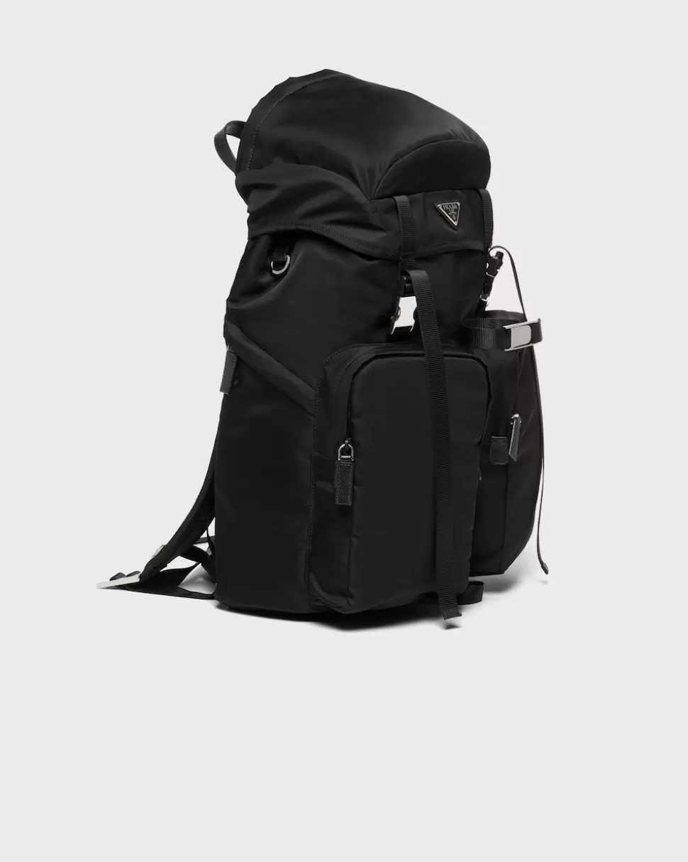 Prada Mochila De Re-nylon Y Piel Saffiano^Hombre COLECCIÓN MASCULINA | MOCHILAS Y RIÑONERAS