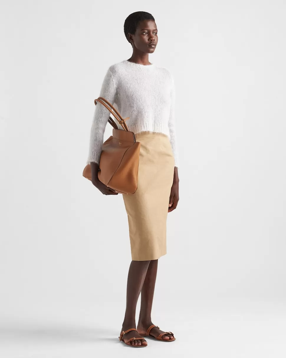 Prada Mohair Crew-neck Sweater^Mujer TEJIDOS DE PUNTO