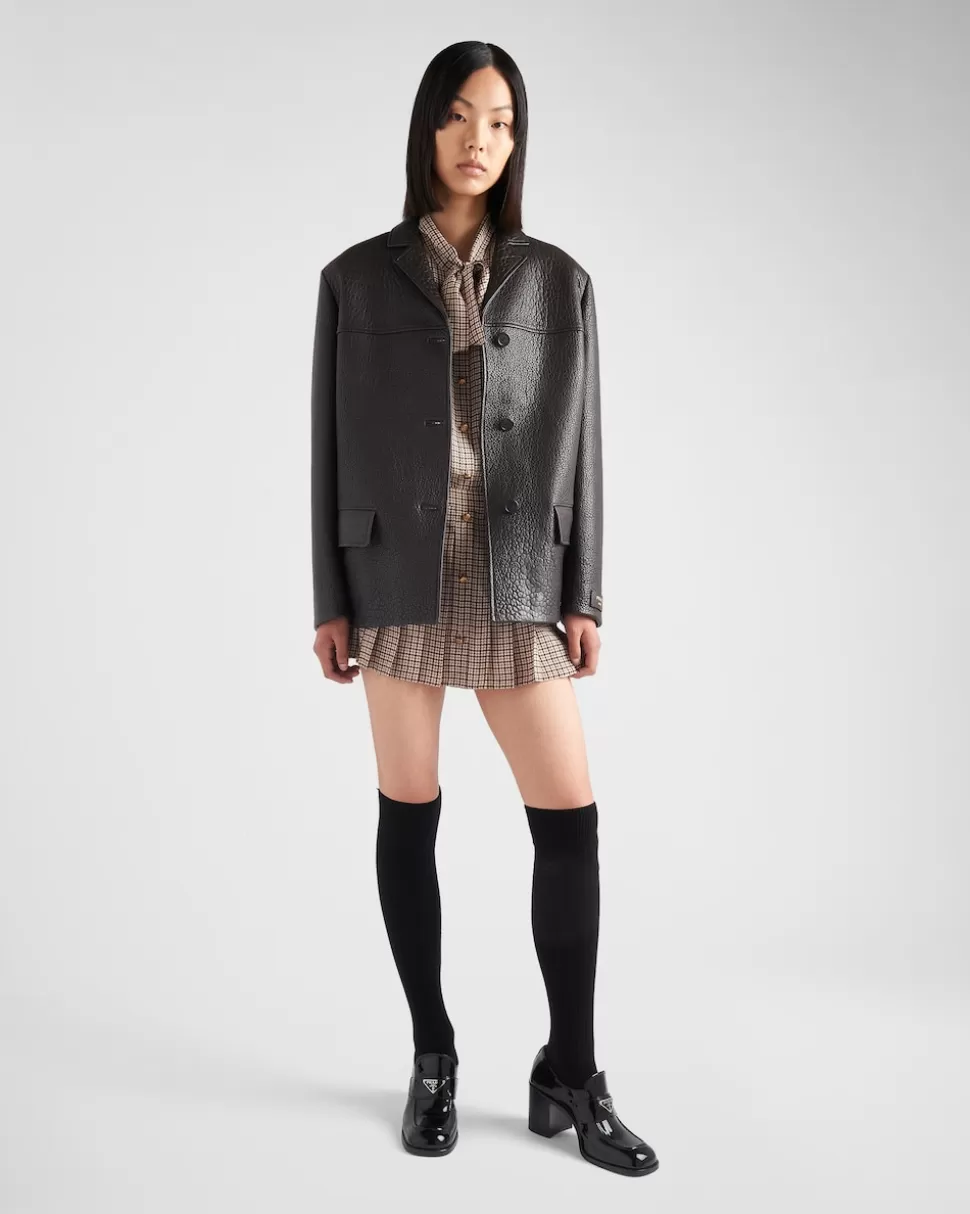 Prada Nappa Leather Jacket^Mujer ROPA DE PIEL