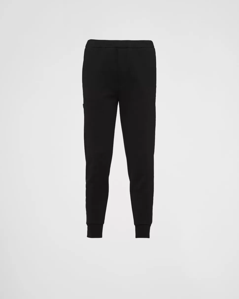 Prada Pantalón De Forro Polar De Algodón Y Re-nylon^Hombre ROPA DEPORTIVA Y SUDADERAS
