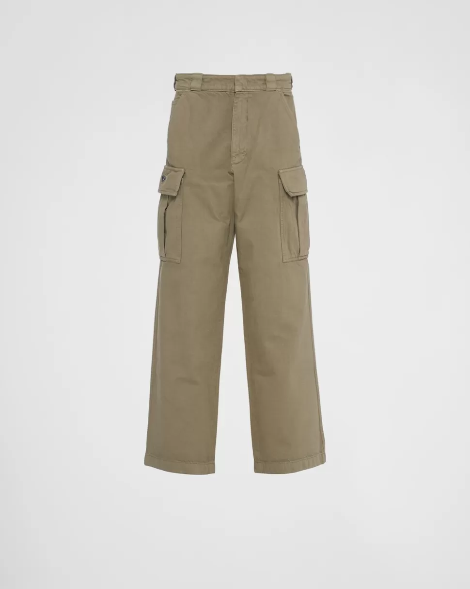 Prada Pantalones Cargo En Bull Denim^Hombre TEJIDO VAQUERO