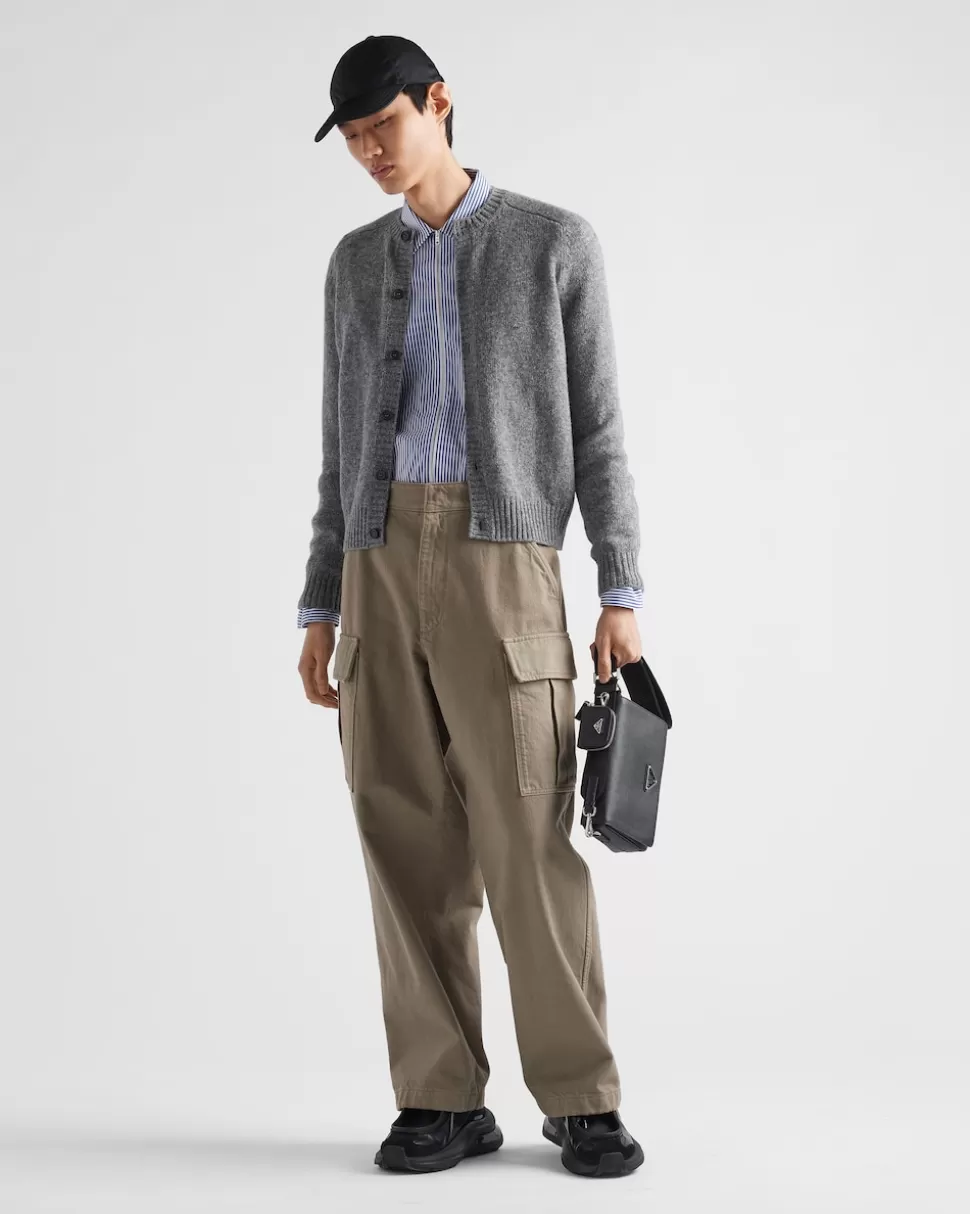 Prada Pantalones Cargo En Bull Denim^Hombre TEJIDO VAQUERO
