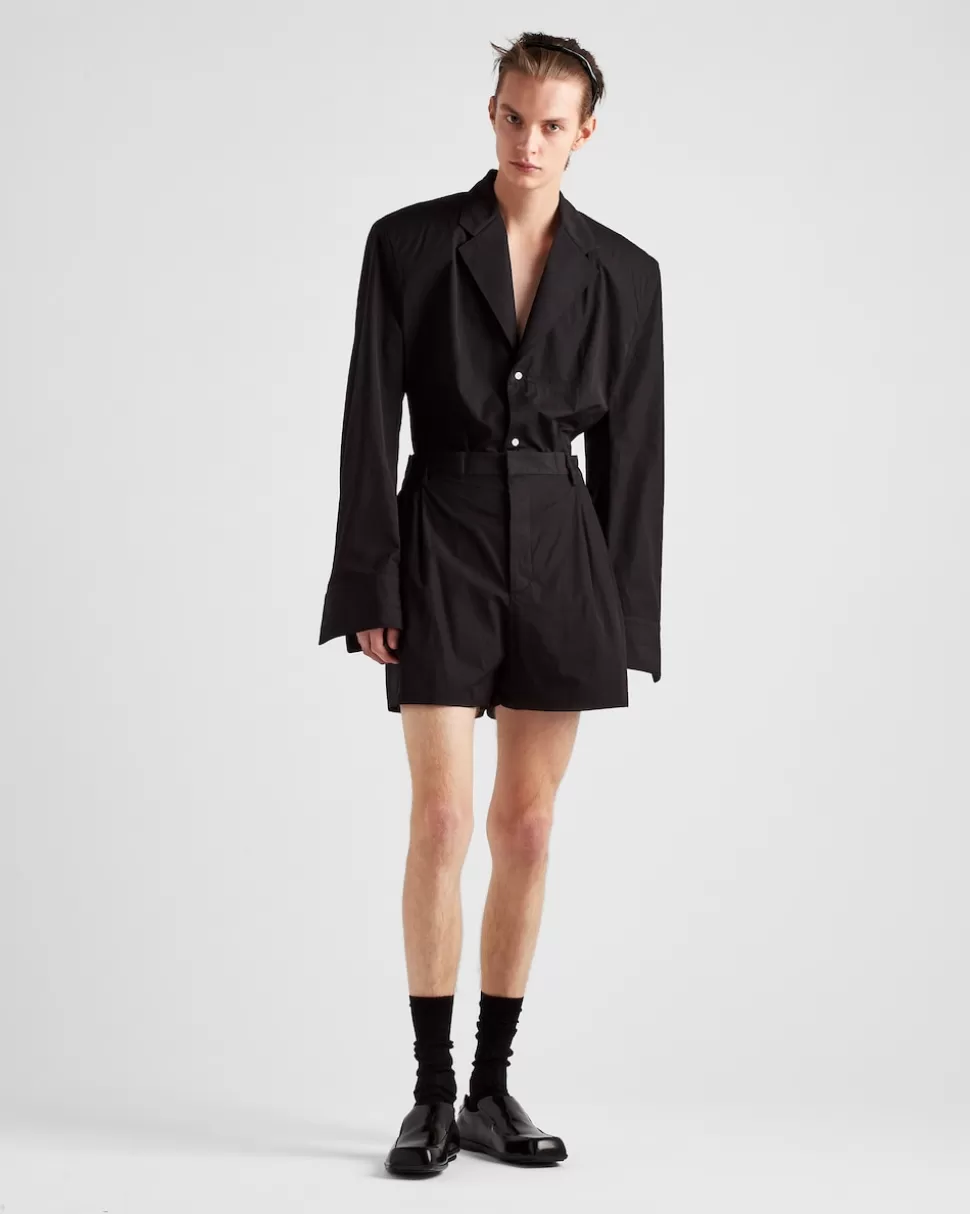 Prada Pantalones Cortos De Algodón^Hombre PANTALONES Y BERMUDAS