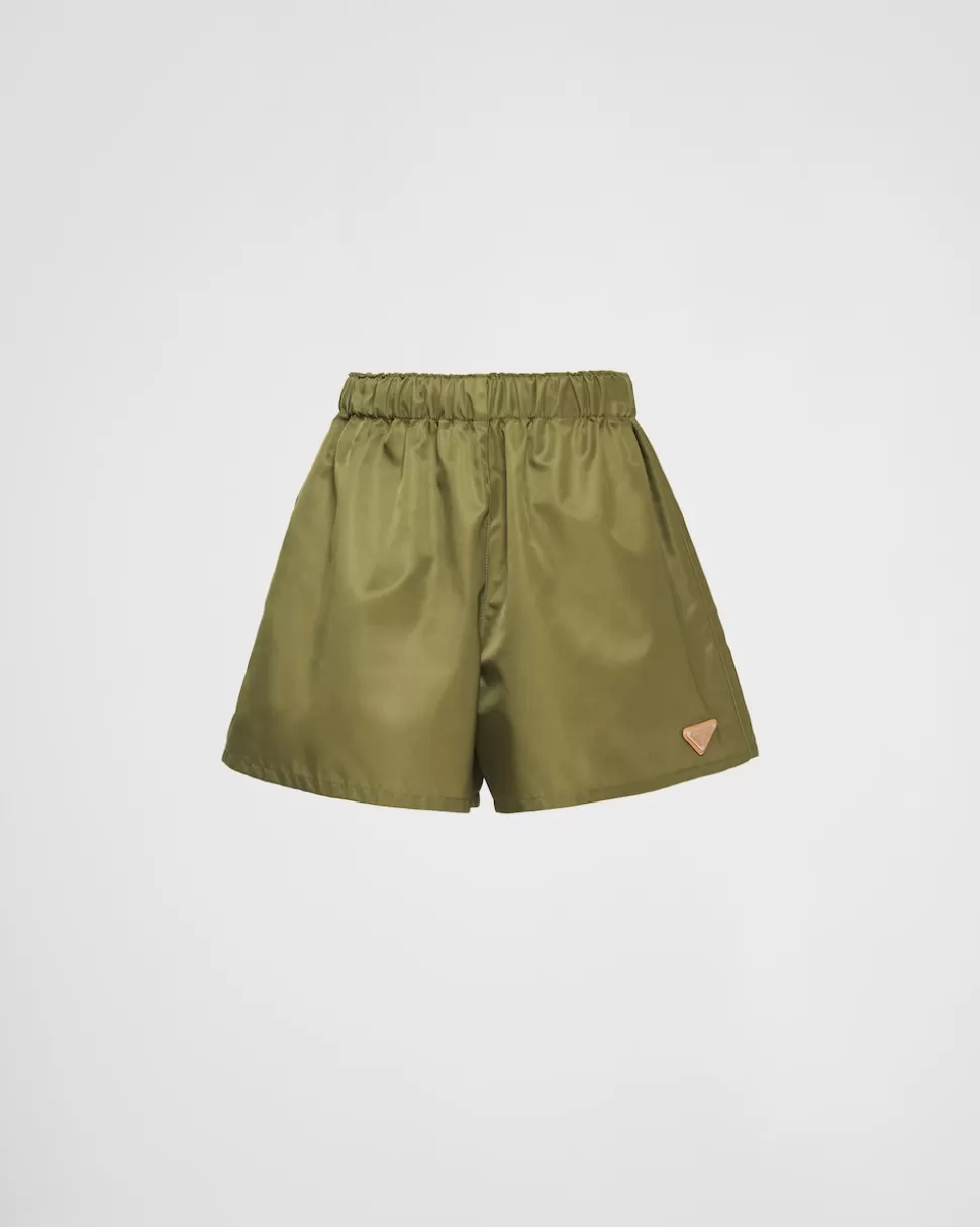 Prada Pantalones Cortos De Re-nylon^Mujer PANTALONES LARGOS Y CORTOS
