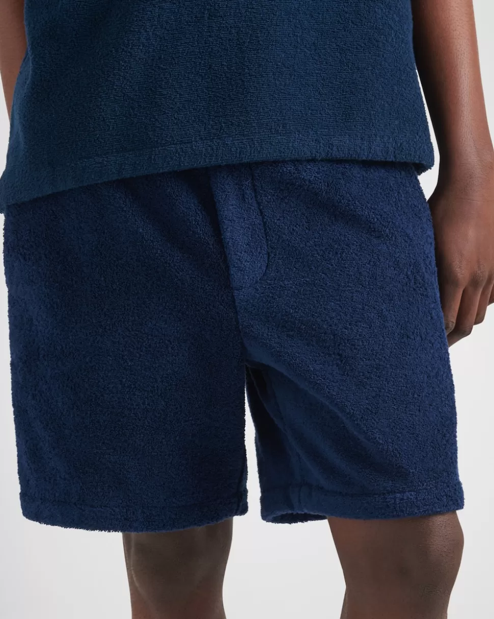 Prada Pantalones Cortos De Tela De Rizo En Algodón^Hombre PANTALONES Y BERMUDAS
