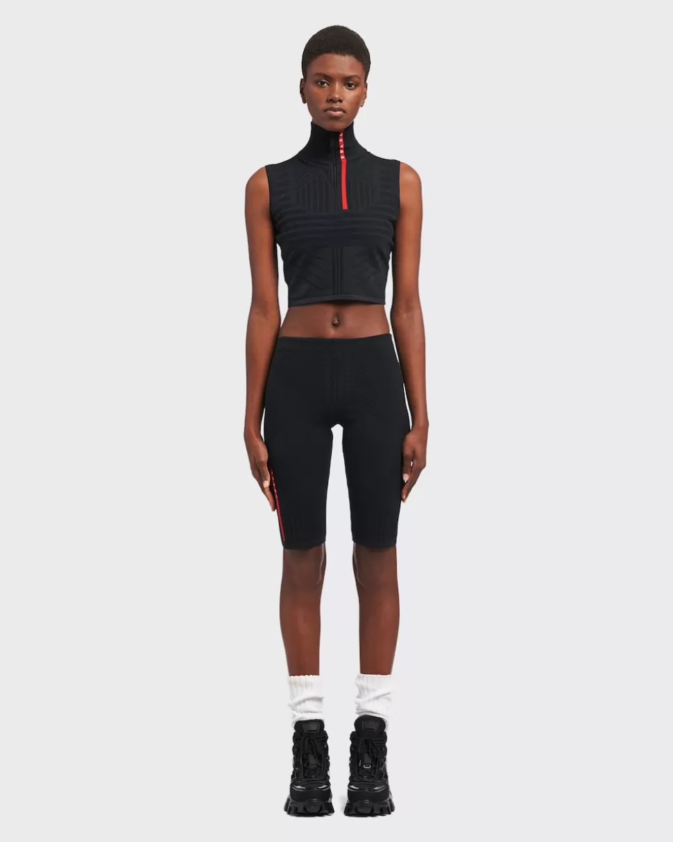 Prada Pantalones Cortos Piqué De Re-nylon Técnico^Mujer ROPA