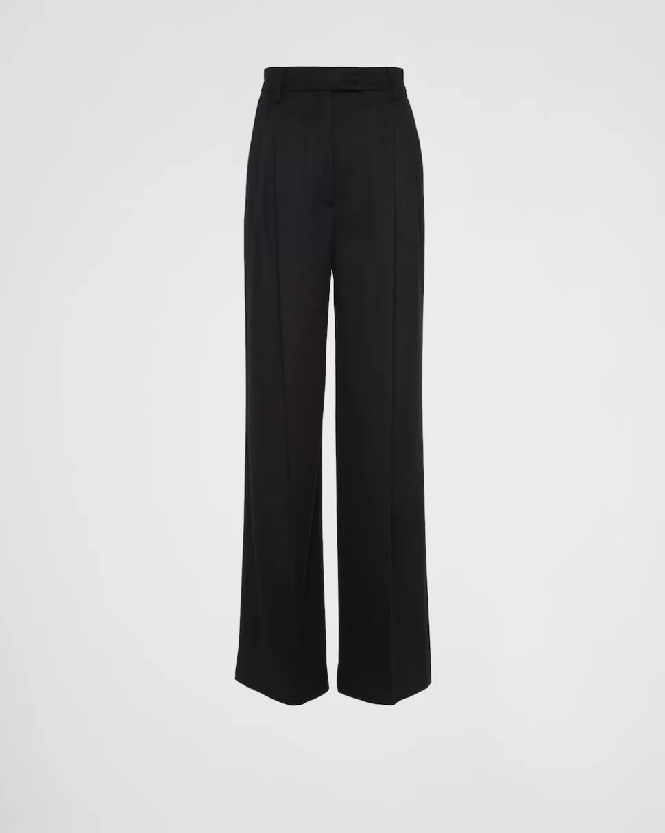 Prada Pantalones De Cachemir^Mujer PANTALONES LARGOS Y CORTOS