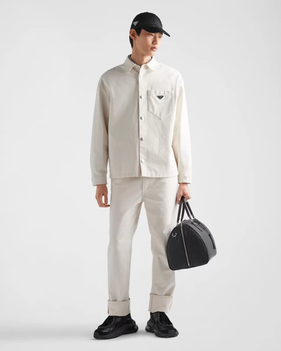 Prada Pantalones De Cinco Bolsillos En Pana Fina^Hombre TEJIDO VAQUERO