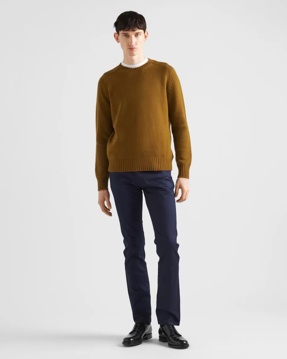 Prada Pantalones De Dril Elástico Con 5 Bolsillos^Hombre TEJIDO VAQUERO