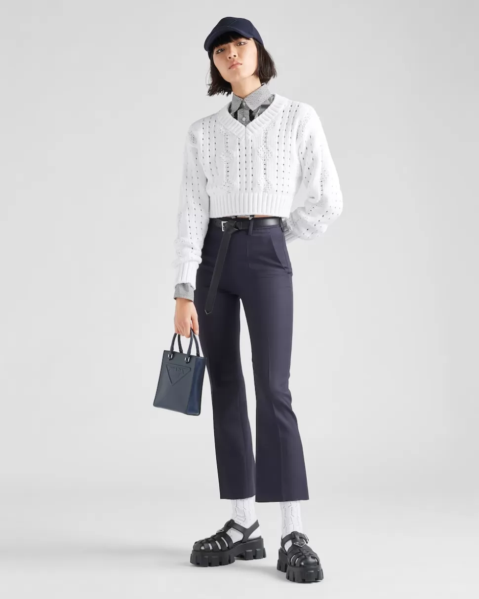 Prada Pantalones De Gabardina^Mujer PANTALONES LARGOS Y CORTOS