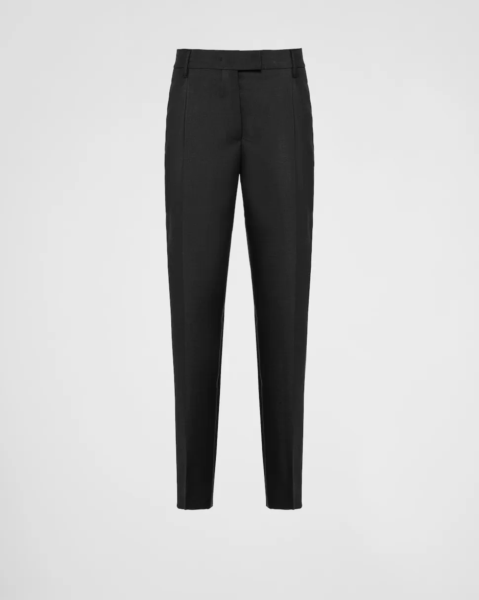 Prada Pantalones De Kid Mohair^Mujer PANTALONES LARGOS Y CORTOS