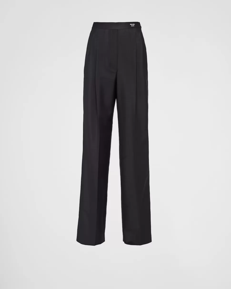 Prada Pantalones De Kid Mohair^Mujer PANTALONES LARGOS Y CORTOS