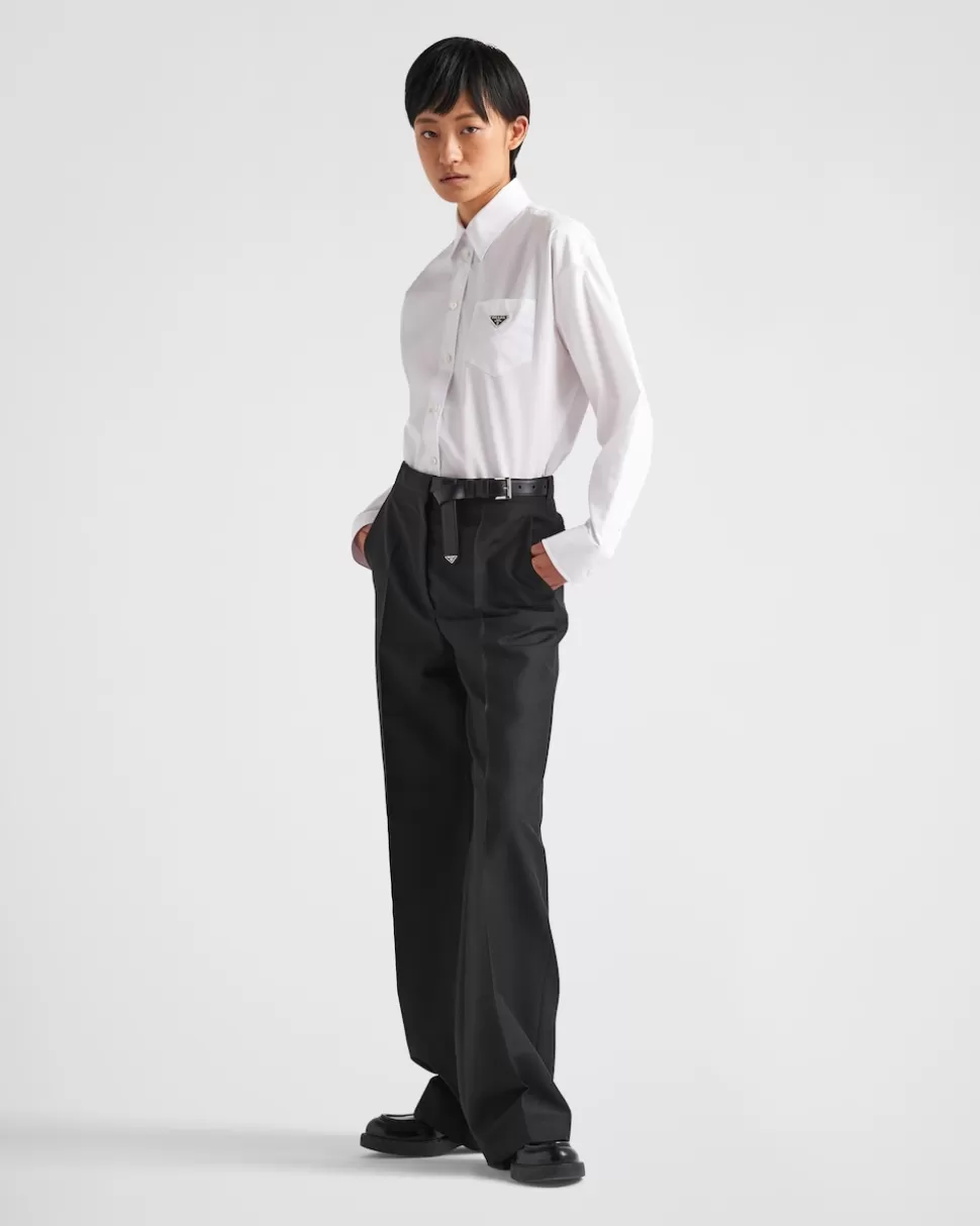 Prada Pantalones De Kid Mohair^Mujer PANTALONES LARGOS Y CORTOS