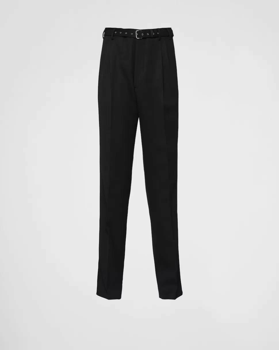 Prada Pantalones De Lana^Hombre PANTALONES Y BERMUDAS