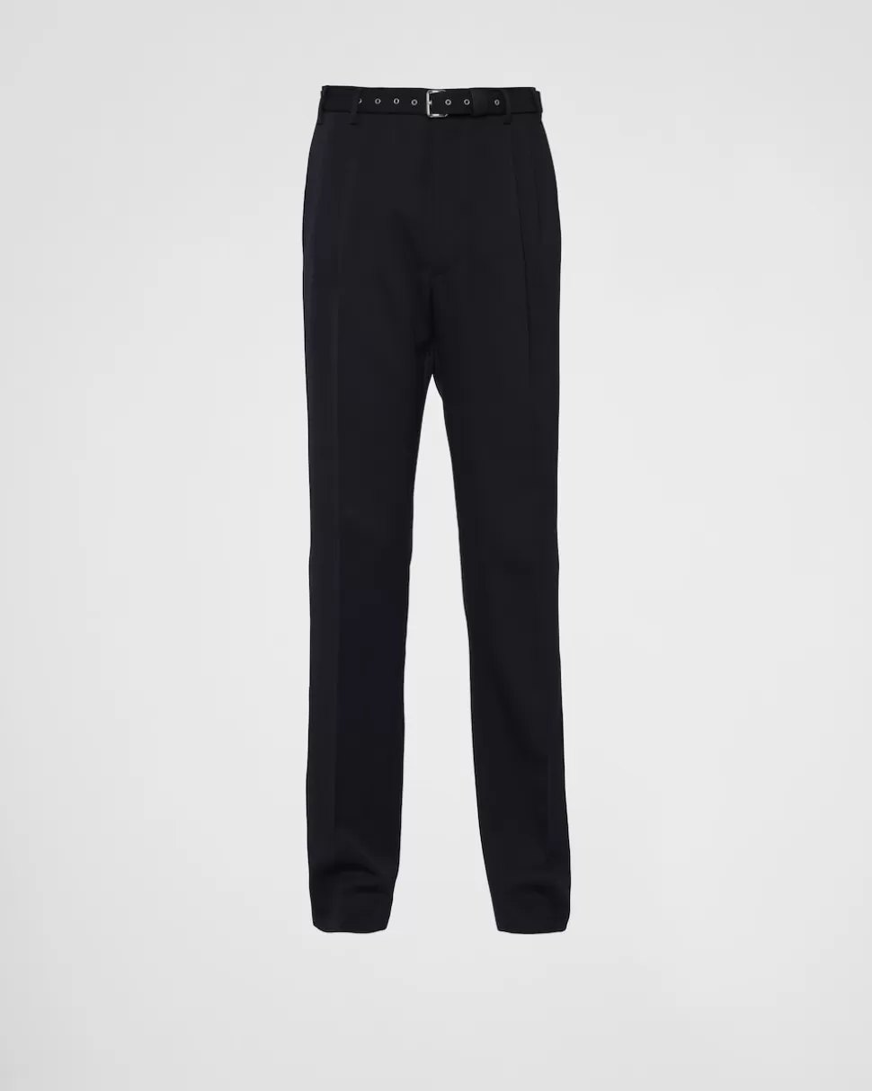 Prada Pantalones De Lana^Hombre PANTALONES Y BERMUDAS