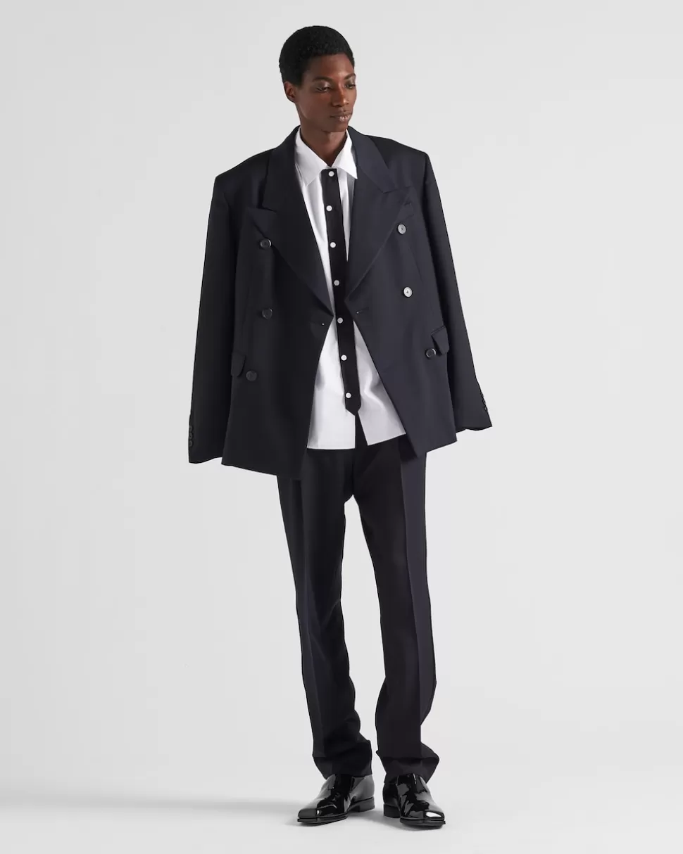 Prada Pantalones De Lana^Hombre PANTALONES Y BERMUDAS