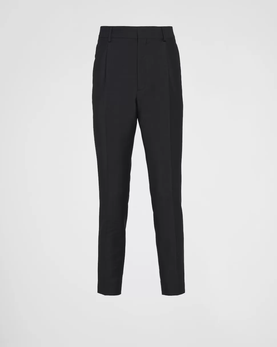 Prada Pantalones De Lana Mohair^Hombre PANTALONES Y BERMUDAS