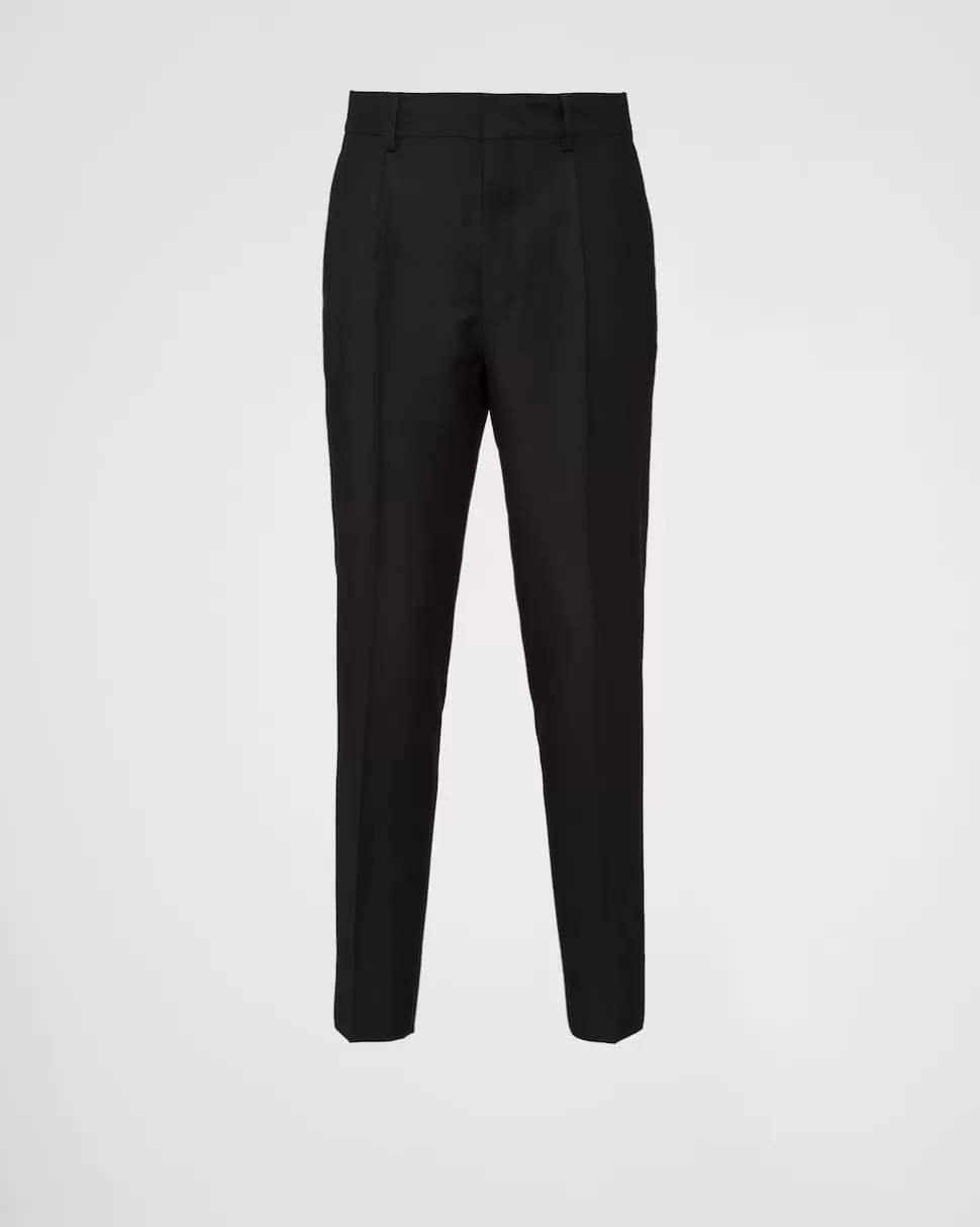 Prada Pantalones De Lana Mohair^Hombre PANTALONES Y BERMUDAS