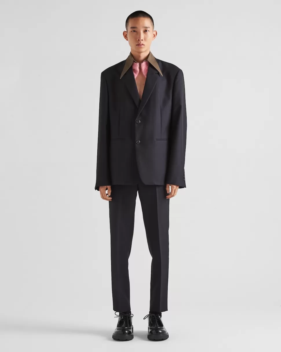 Prada Pantalones De Lana Mohair^Hombre PANTALONES Y BERMUDAS
